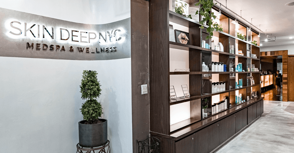 Skin Deep NYC interior sign Skin Deep NYC interior sign